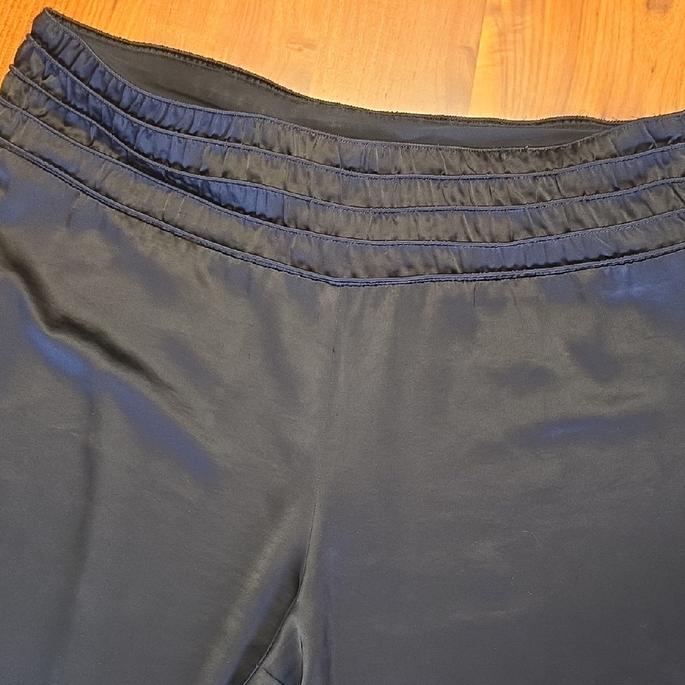 Black Satin Pants